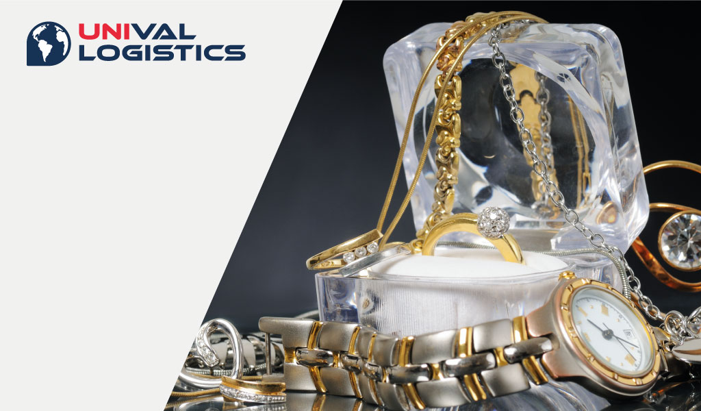 Unival Logistics provides high value shipping insurance for items such as watches, rings, bracelets and other jewelry